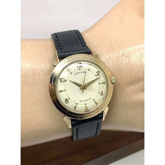 Hamilton Men's Watch 661 Vintage Swiss Hand Wind 10k Gold Filled Case K402 34mm - Picture 12 of 15